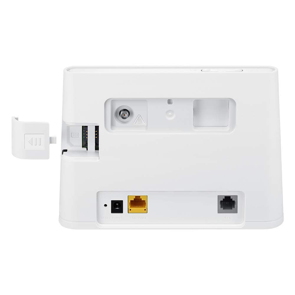 Huawei B311-221 4G LTE Router – bis zu 150 Mbit/s Download, WLAN 300 Mbit/s, LAN & Telefonanschluss – Weiß