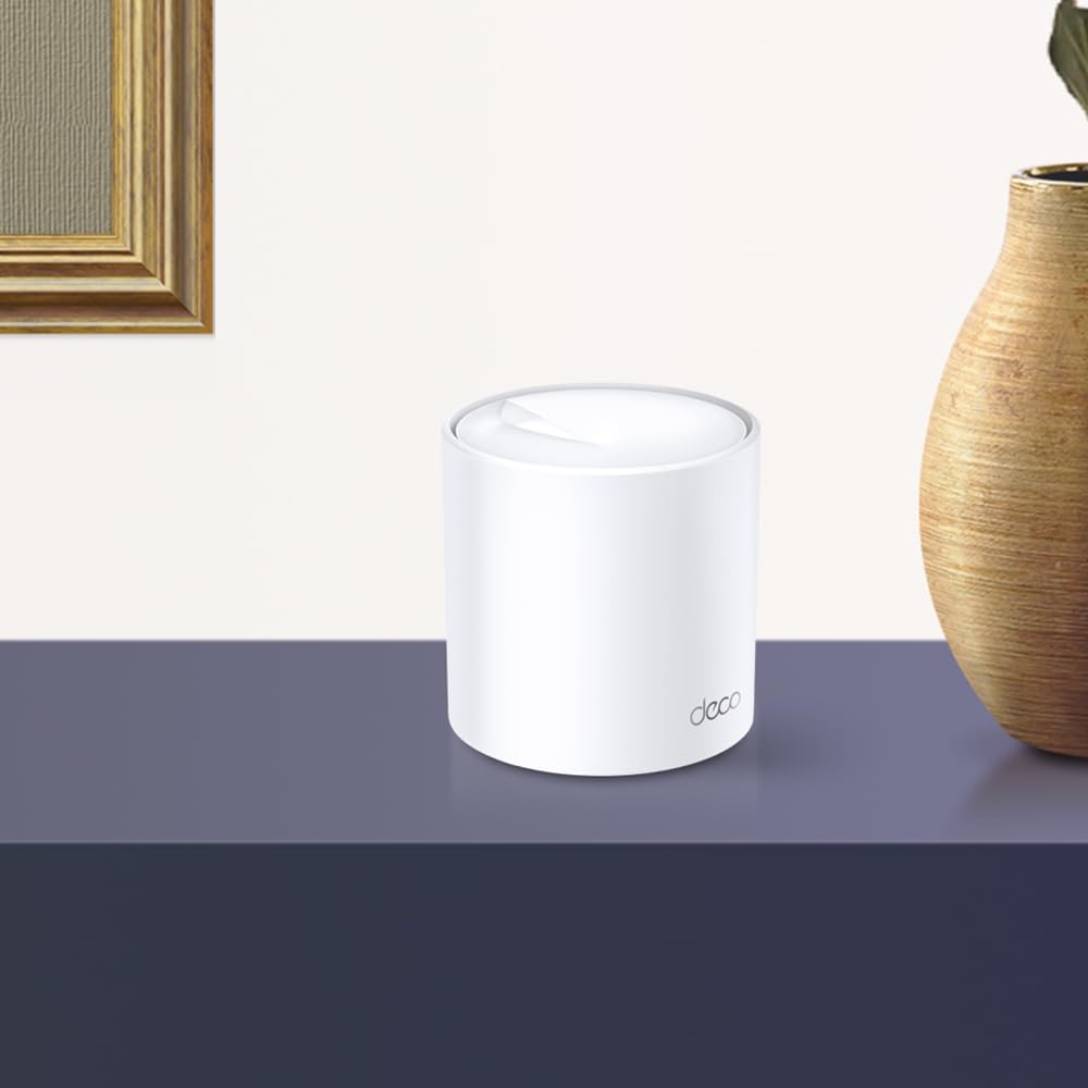 TP-Link Deco X20 Mesh WLAN – 1er Pack, Wi-Fi 6 AX1800, 2× Gigabit, Erweiterungseinheit, WPA3, Jugendschutz