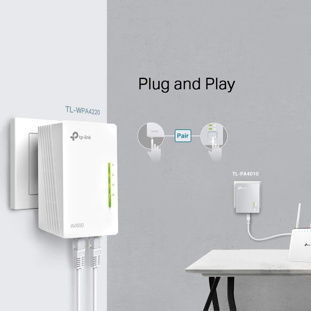 TP-Link TL-WPA4220T WLAN Powerline Adapter Set – 600 MBit/s
