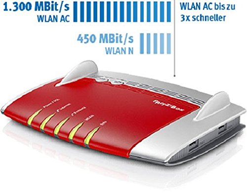 FRITZ!Box 7490 WLAN AC + N Router – VDSL/ADSL mit DECT-Basis & Media Server (Generalüberholt)