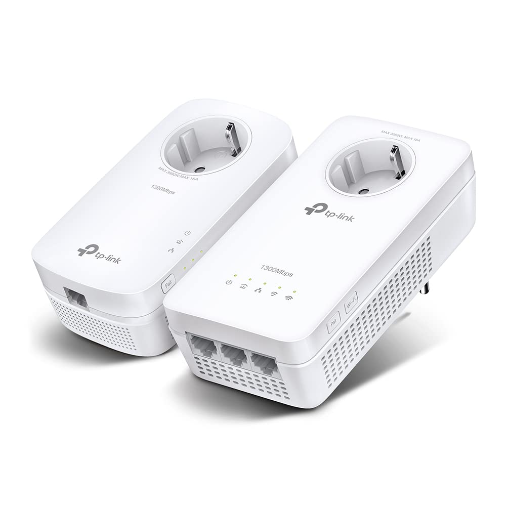 TP-Link TL-WPA8631P KIT – AC1200 WLAN Powerline Adapter Set, 3x Gigabit, Steckdose