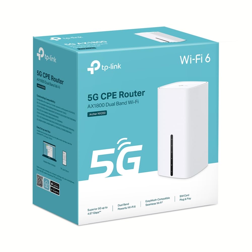 TP-Link Archer NX200 5G LTE Router mit WLAN 6 & Gigabit-Ports