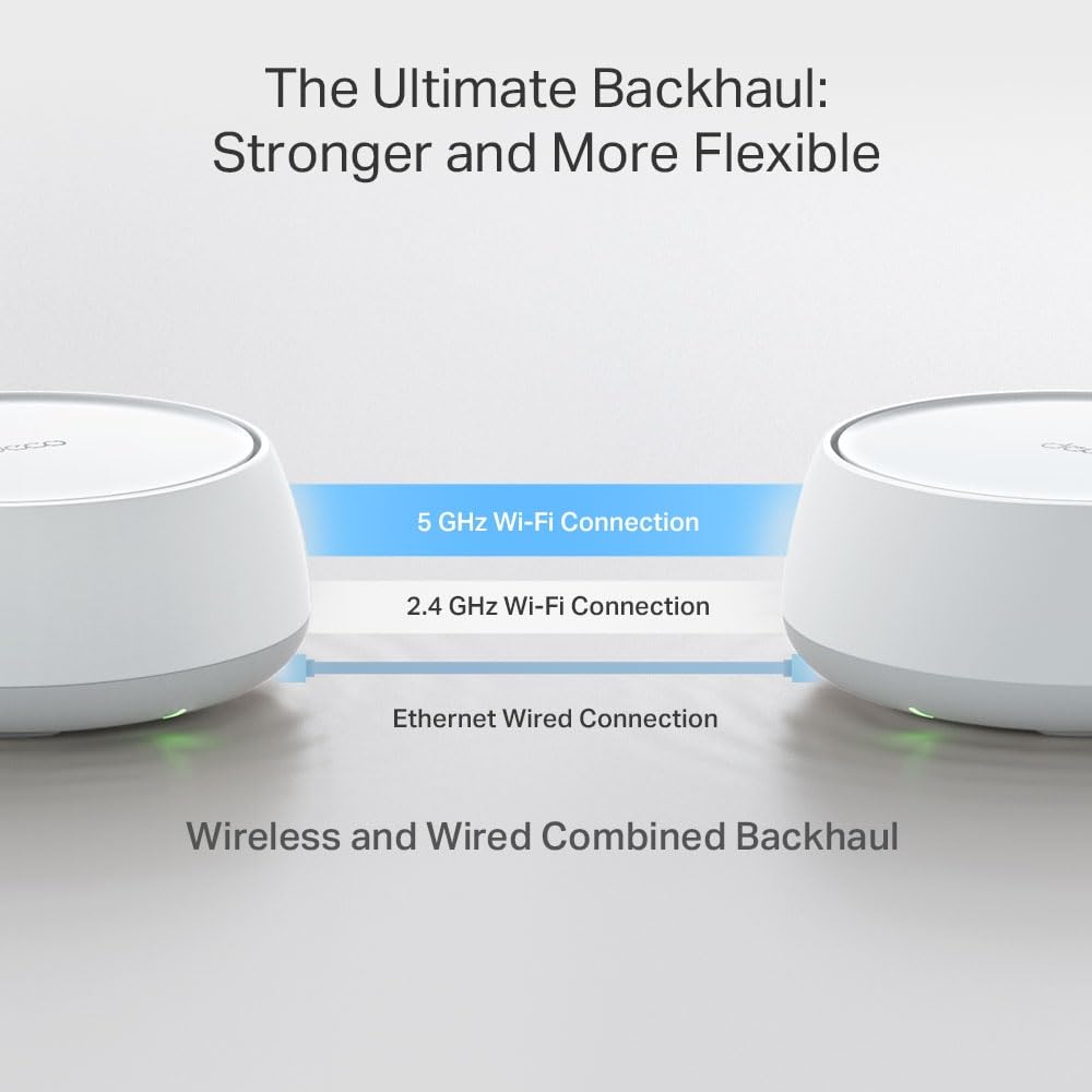 TP-Link Deco BE25 Mesh WLAN Set – Wi-Fi 7, Dual-Band, 3er-Pack, 2× 2,5 Gbit/s Ports, HomeShield