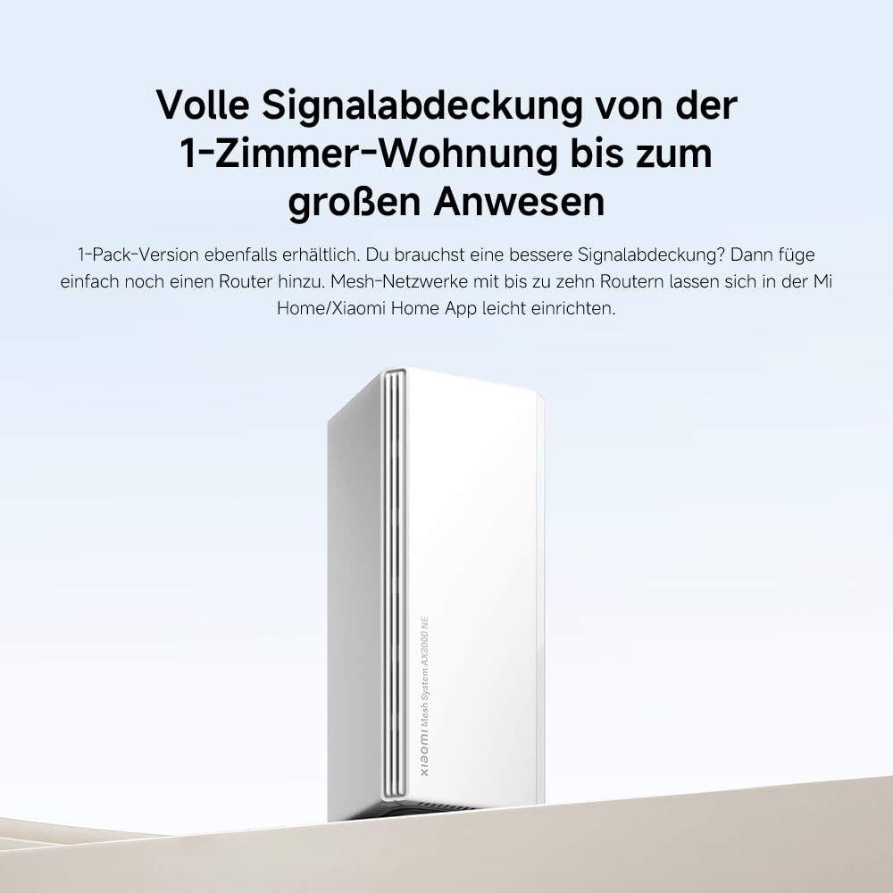 WLAN-Router WiFi 6 AX3000 – Gigabit-Ports, Integriertes Mesh, Hohe Geschwindigkeit