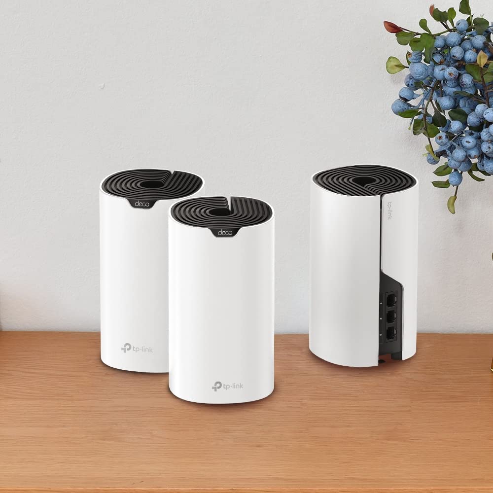 TP-Link Deco S1900 Mesh WLAN Set – AC1900 Dual-Band, 3× Gigabit LAN, 3er-Pack, HomeCare