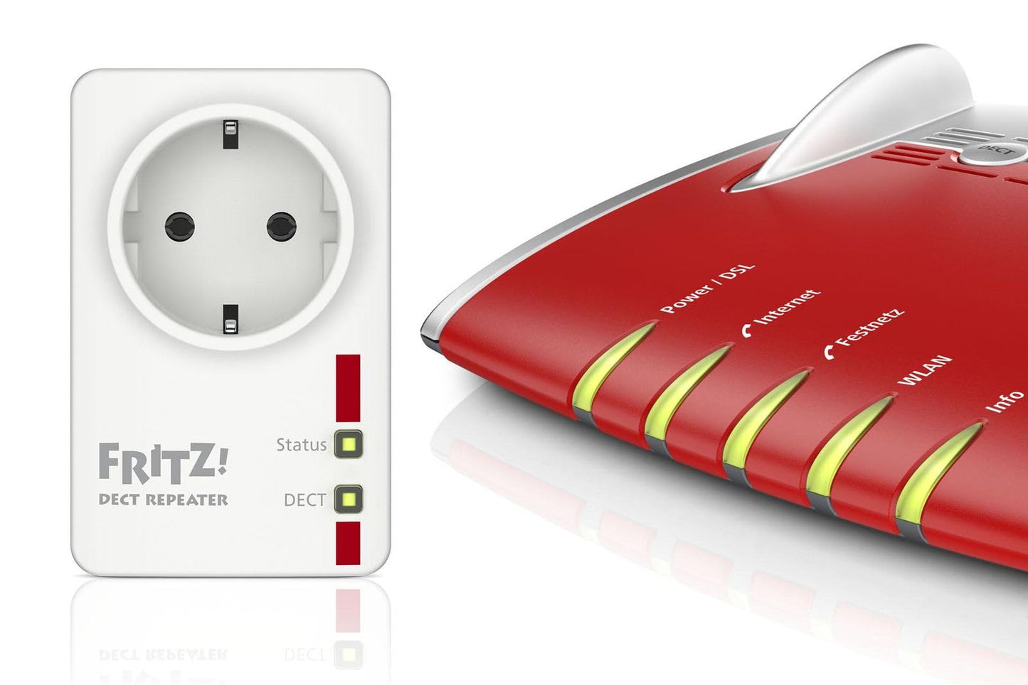 FRITZ!DECT Repeater 100 – DECT-Reichweitenverstärker für FRITZ!Box