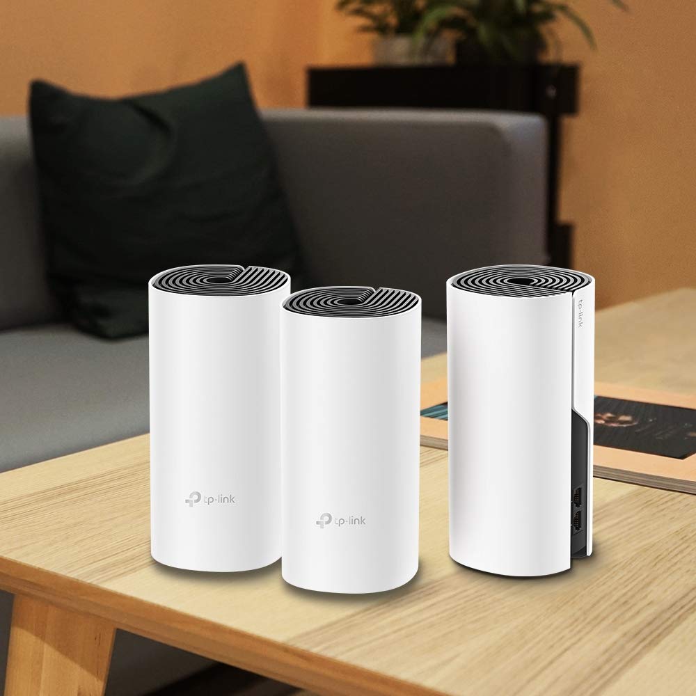 TP-Link Deco M4 Mesh WLAN Set (3er-Pack) – AC1200 Dual-Band, 2× Gigabit LAN, HomeCare & Kindersicherung