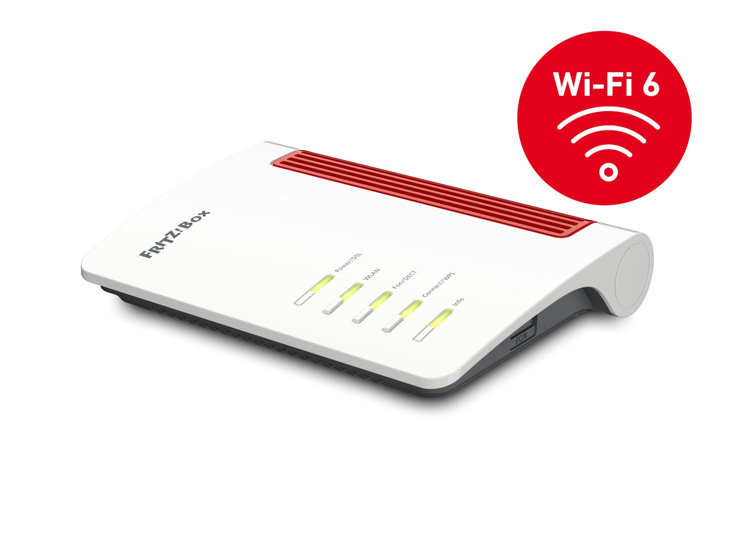 FRITZ!Box 7530 AX – Wi-Fi 6 DSL-Router mit Mesh, DECT-Basis & Media Server