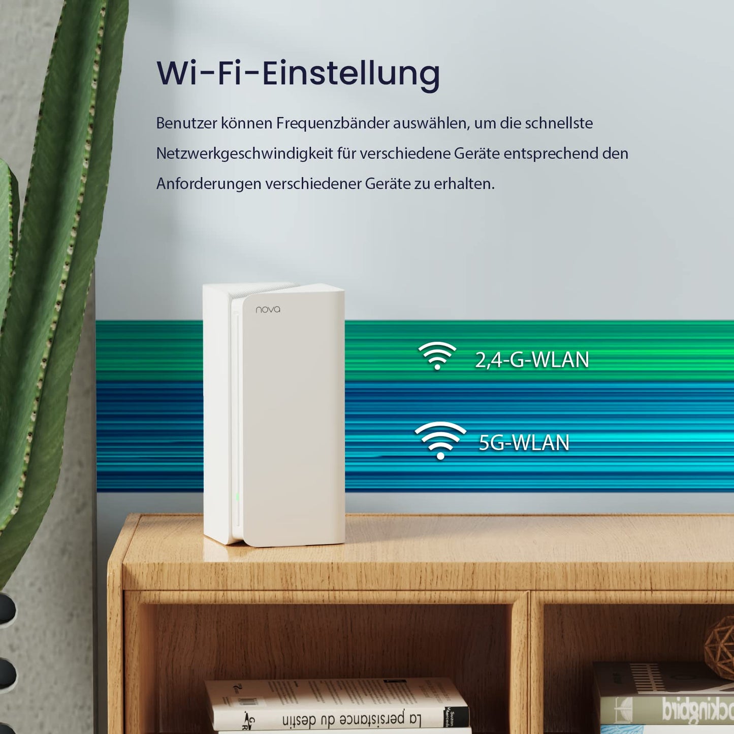 Tenda Nova MX15 Pro AX5400 Wi-Fi 6 Mesh WLAN System – 3er-Pack, Dualband, 9× Gigabit-Ports, Alexa-kompatibel