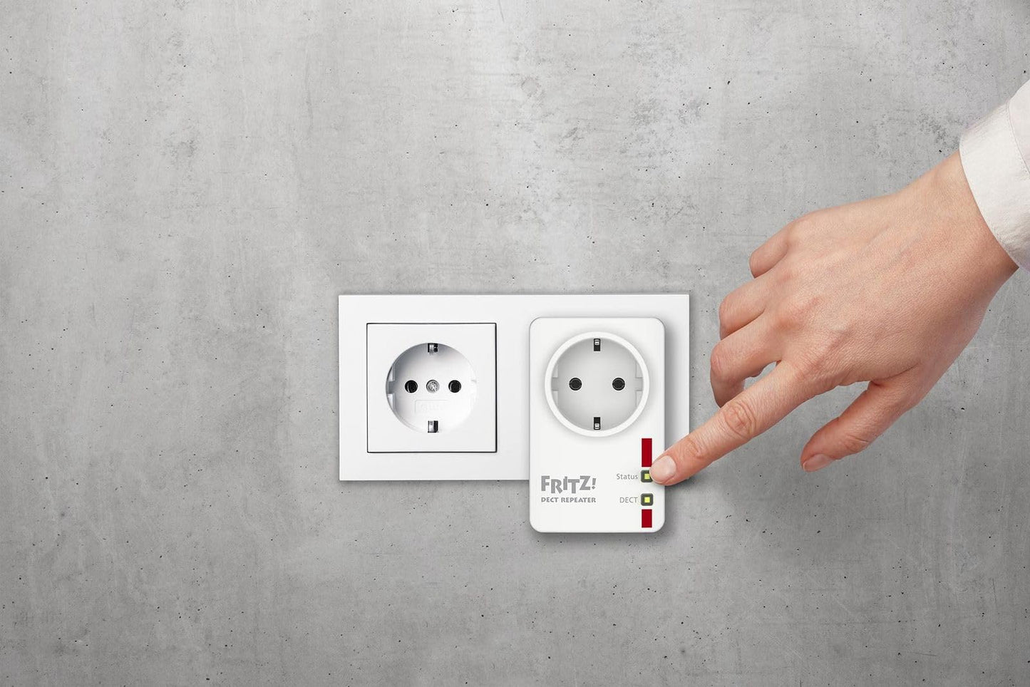 FRITZ!DECT Repeater 100 – DECT-Reichweitenverstärker für FRITZ!Box