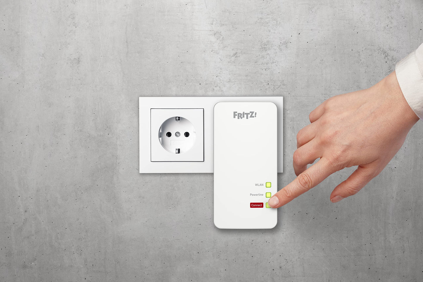 FRITZ!Powerline 1260/1220 WLAN Set – Highspeed WLAN-Access Point für Streaming & NAS