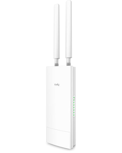 Cudy LT500 Outdoor 4G LTE Router – Cat 4 Modem mit SIM-Slot, AC1200 WLAN, IP65, PoE, Antennen, Wand- & Mastmontage