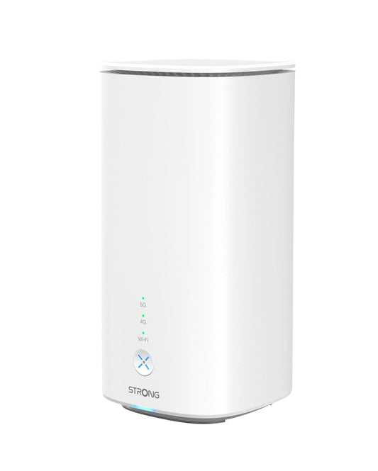STRONG 5G WLAN Router Wi-Fi 6 AX3000 – Mobiler Hotspot bis 3,2 Gbps, Dual LAN, Nano-SIM kompatibel, Weiß