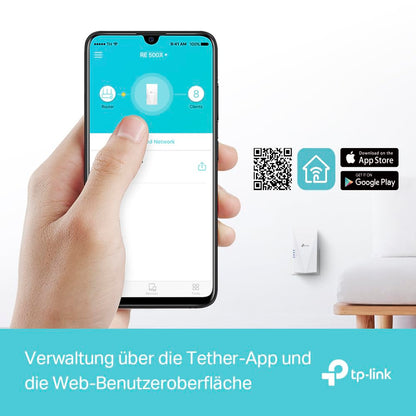 TP-Link RE500X AX1500 Wi-Fi 6 Range Extender – WLAN-Repeater mit Gigabit-LAN, 2,4/5 GHz, kompatibel mit allen Routern