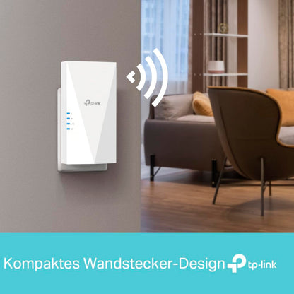 TP-Link RE500X AX1500 Wi-Fi 6 Range Extender – WLAN-Repeater mit Gigabit-LAN, 2,4/5 GHz, kompatibel mit allen Routern