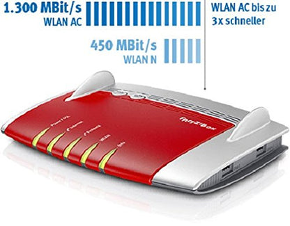 FRITZ!Box 7490 WLAN AC + N Router – VDSL/ADSL mit DECT-Basis & Media Server (Generalüberholt)