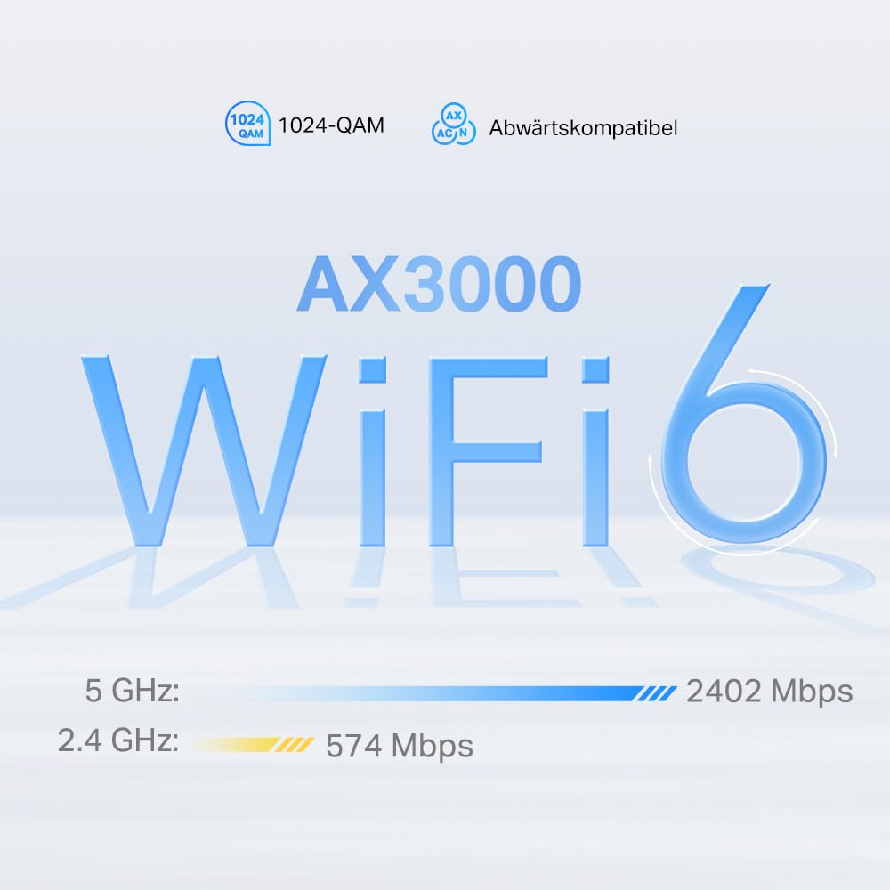 TP-Link Deco X50-5G LTE Router – Wi-Fi 6 AX3000, 5G SIM, 2,5-Gbit/s & 2× Gigabit-Ports, Mesh-fähig, App-Steuerung