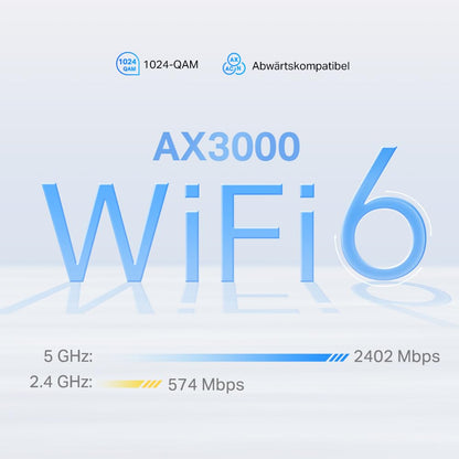 TP-Link Deco X50-5G LTE Router – Wi-Fi 6 AX3000, 5G SIM, 2,5-Gbit/s & 2× Gigabit-Ports, Mesh-fähig, App-Steuerung