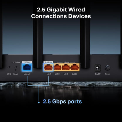 TP-Link Archer BE400 Wi-Fi 7 Dual-Band Router – 2×2,5G LAN, MU-MIMO, VPN, USB 3.0, EasyMesh & HomeShield