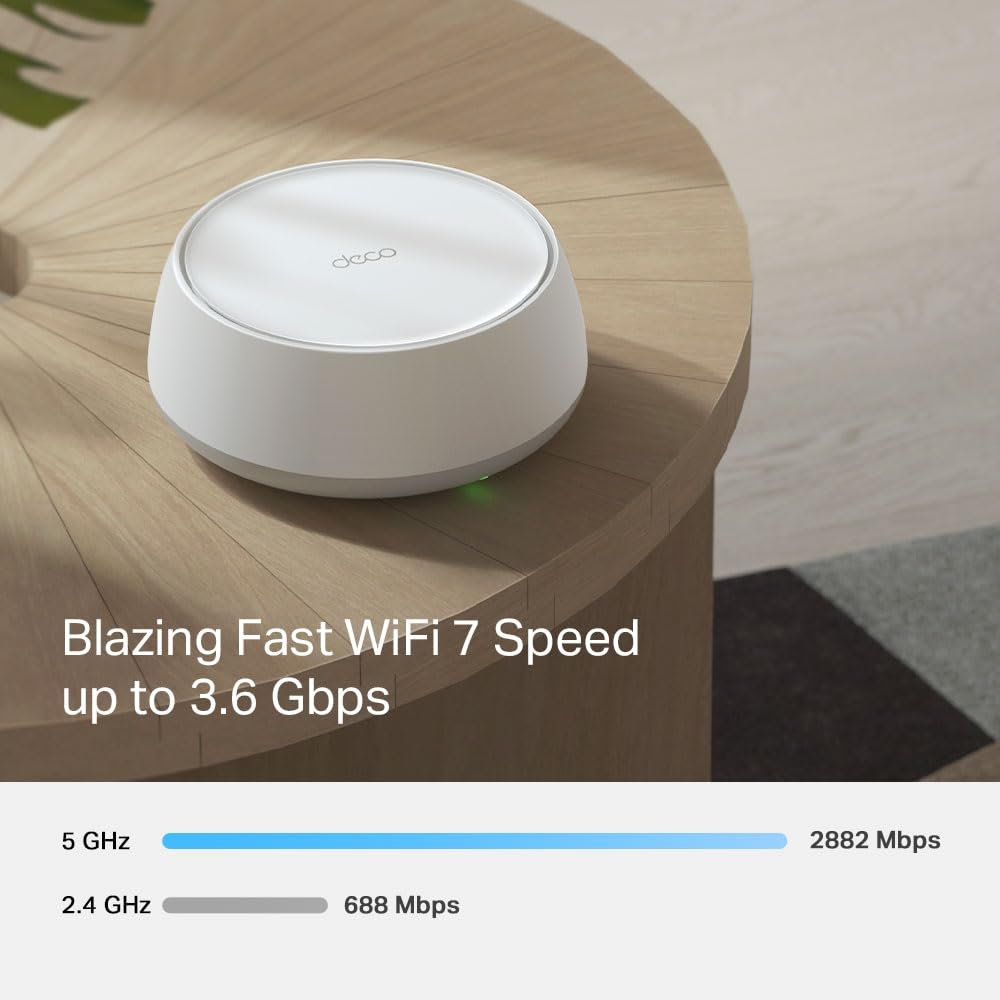 TP-Link Deco BE25 Mesh WLAN Set – Wi-Fi 7, Dual-Band, 3er-Pack, 2× 2,5 Gbit/s Ports, HomeShield
