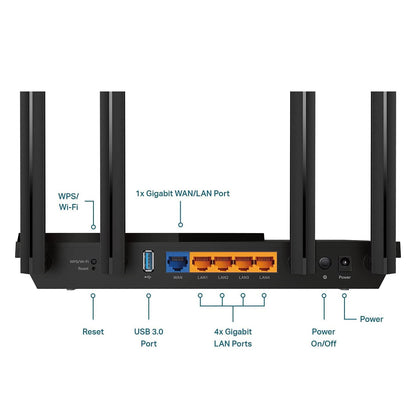 TP-Link Archer AX55 Wi-Fi 6 Router – Gigabit WLAN, 4× LAN, USB 3.0