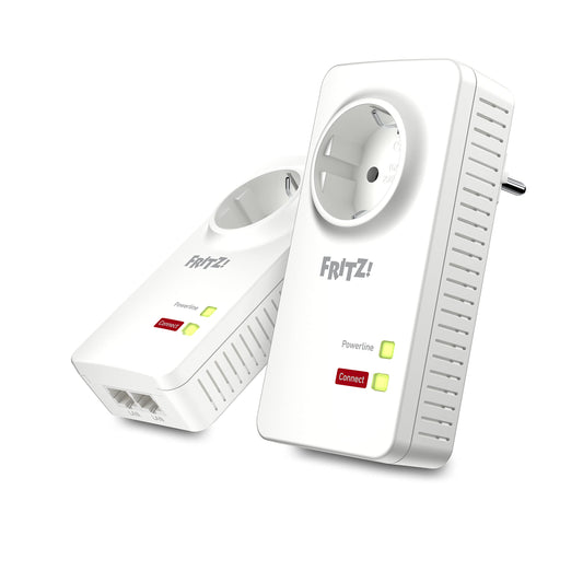 FRITZ!Powerline 1220 Set – 1.200 MBit/s, 2x Gigabit-LAN, Media-Streaming & NAS