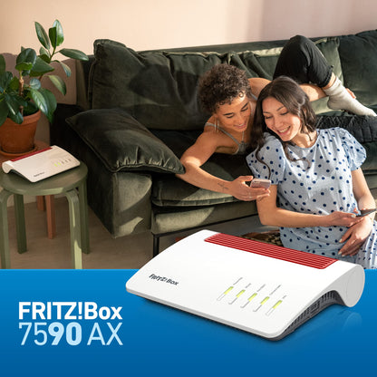 FRITZ!Box 7590 AX – Wi-Fi 6 DSL-Router mit VDSL, Mesh & DECT